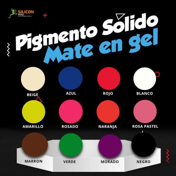 Pigmento Sólido Mate en Gel